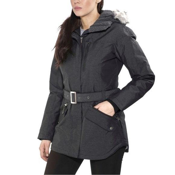Columbia Jackets & Blazers - Columbia Carson Pass II Charcoal Black OmniTech Belted Winter Coat